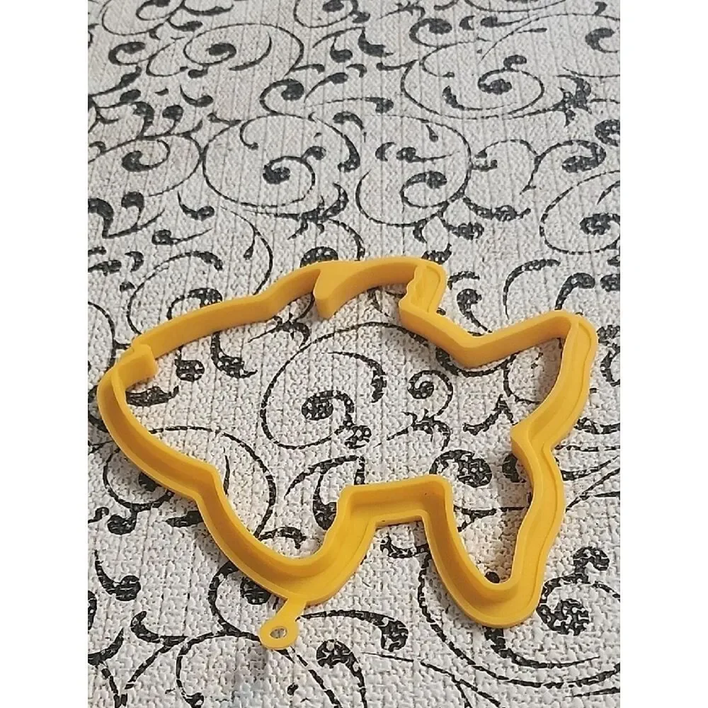 Yellow Silicon Set of Pancake Molds - Bird, Fish, Butterfly
